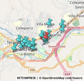 Mappa Via Alfonso Gasbarrini, 64100 Teramo TE, Italia (0.7815)