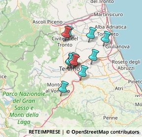 Mappa Via Lungofiume Vezzola, 64010 Teramo TE, Italia (8.32636)