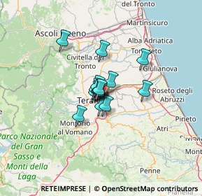 Mappa Autostrada Roma L'Aquila Teramo, 64100 Teramo TE, Italia (6.93667)