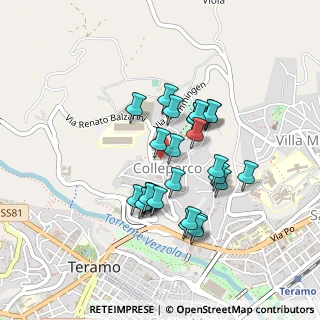 Mappa Via G. Melarangelo, 64100 Teramo TE, Italia (0.37778)