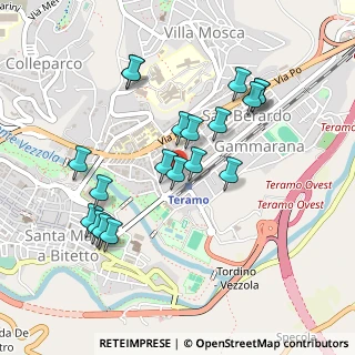 Mappa Via Pannella Giacomo, 64100 Teramo TE, Italia (0.4815)