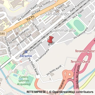 Mappa Via P. Gammelli, 8, 64100 Teramo, Teramo (Abruzzo)