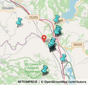 Mappa SP 5, 01024 Castiglione In Teverina VT, Italia (3.089)