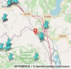 Mappa SP 5, 01024 Castiglione In Teverina VT, Italia (6.947)