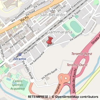 Mappa Via Gammarana, 3, 64100 Teramo TE, Italia, 64100 Teramo, Teramo (Abruzzo)
