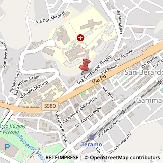 Mappa Via Giuseppe Flaiani, 29, 64100 Teramo, Teramo (Abruzzo)