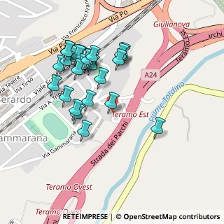 Mappa Via Enrico de Nicola, 64100 Teramo TE, Italia (0.22069)