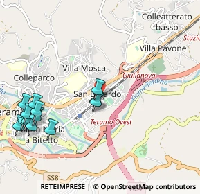 Mappa Via Palermo, 64100 Teramo TE, Italia (1.29692)