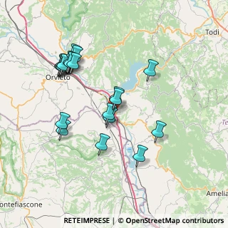 Mappa A1 - Autostrada del Sole, 05023 Baschi TR, Italia (7.8645)