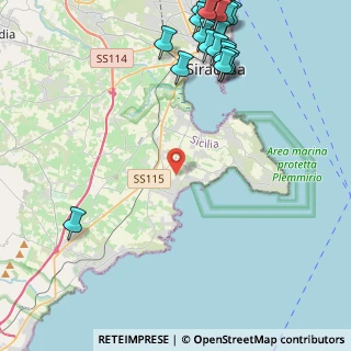 Mappa Traversa Case Troia, 96100 Siracusa SR, Italia (7.0085)