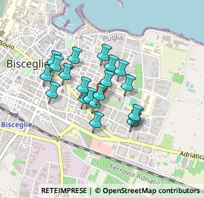 Mappa Via Raffaello, 76011 Bisceglie BT, Italia (0.34)