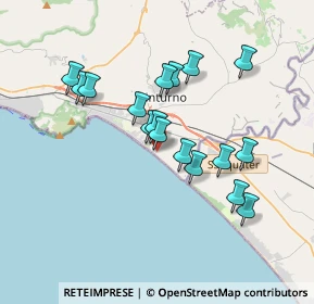 Mappa Via Pasquale Montanaro, 04026 Minturno LT, Italia (3.35647)