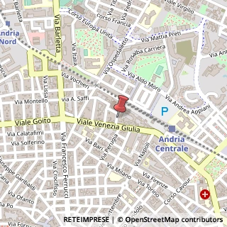 Mappa Via Aurelio Saliceti, 17, 76123 Andria, Barletta-Andria-Trani (Puglia)