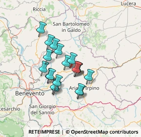 Mappa Via Vittorio Veneto, 83034 Casalbore AV, Italia (10.83053)