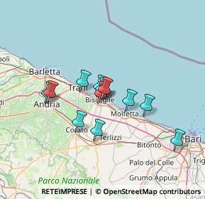 Mappa Via Vittorio Bachelet, 76011 Bisceglie BT, Italia (10.76083)