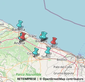 Mappa Via Vittorio Bachelet, 76011 Bisceglie BT, Italia (11.45182)