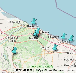 Mappa Str. Vicinale del Puro IV, 76125 Trani BT, Italia (13.70364)