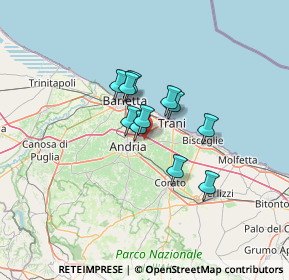 Mappa Str. Vicinale del Puro IV, 76125 Trani BT, Italia (8.95364)