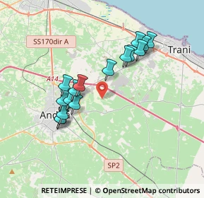 Mappa Str. Vicinale del Puro IV, 76125 Trani BT, Italia (3.50813)