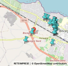 Mappa Via Kuwait City, 76011 Bisceglie BT, Italia (1.124)