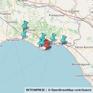 Mappa Via Arno, 04024 Gaeta LT, Italia (9.80917)