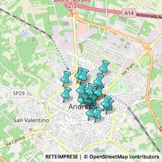 Mappa Via G. Mazzini, 76123 Andria BT, Italia (0.7215)