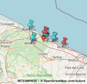 Mappa SP13, 76125 Trani BT, Italia (7.41182)