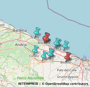 Mappa Via San Martino, 76011 Bisceglie BT, Italia (10.25077)