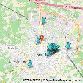 Mappa Via Aurelio Saffi, 76123 Andria BT, Italia (0.91588)