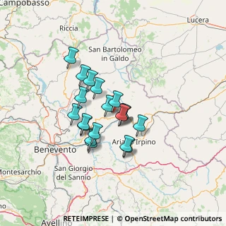 Mappa Via XXV Aprile, 83034 Casalbore AV, Italia (10.88947)