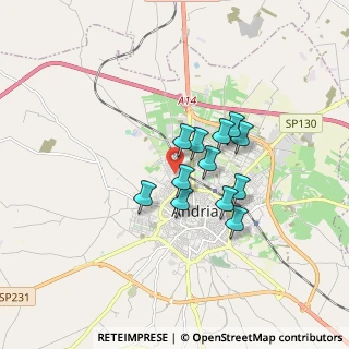 Mappa Via Villa Glori, 76123 Andria BT, Italia (1.27833)