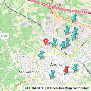Mappa Via Villa Glori, 76123 Andria BT, Italia (1.30182)