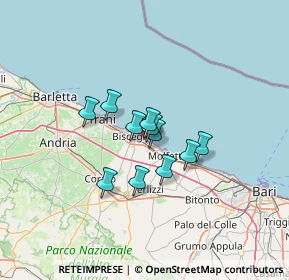 Mappa Via Pantano, 76011 Bisceglie BT, Italia (8.87364)