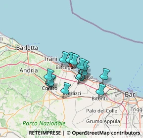 Mappa Via Pantano, 76011 Bisceglie BT, Italia (9.11533)