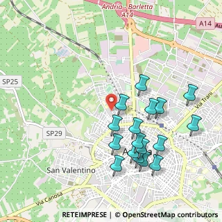 Mappa Via Milazzo, 76123 Andria BT, Italia (1.08588)