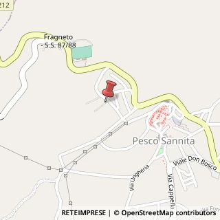 Mappa Via Prima Sant'Angelo, 2, 82020 Pesco Sannita, Benevento (Campania)