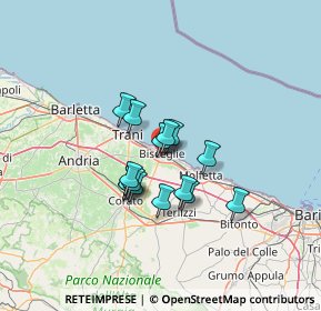 Mappa Via Villa Frisari, 76011 Bisceglie BT, Italia (9.806)