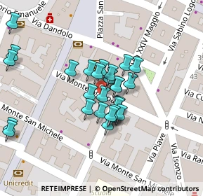 Mappa Via Montello, 76011 Bisceglie BT, Italia (0.01724)