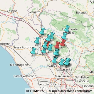 Mappa Via Giuseppe Mazzini, 81053 Riardo CE, Italia (11.93737)