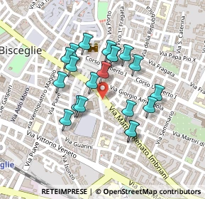 Mappa Via Maggiore Calò, 76011 Bisceglie BT, Italia (0.197)
