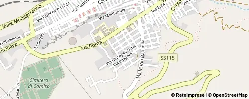 Mappa Comiso
