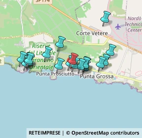 Mappa Via 280, 73010 Punta Prosciutto LE, Italia (1.55789)