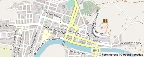 Mappa Bosa