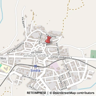 Mappa Via Caprera, 1, 08018 Sindia, Nuoro (Sardegna)