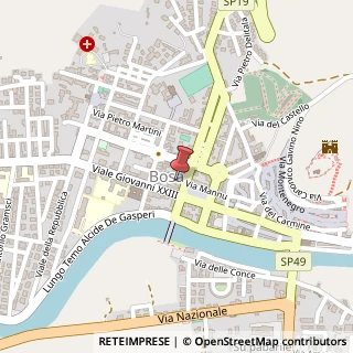 Mappa Via Mannu, 29A, 08013 Bosa, Nuoro (Sardegna)