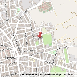 Mappa Via Cairoli 15 Leverano, 15, 73045 Leverano, Lecce (Puglia)