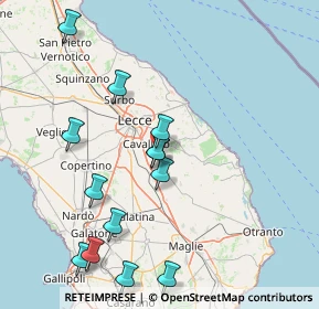 Mappa Via Provinciale per castri, 73023 Lizzanello LE, Italia (18.65231)