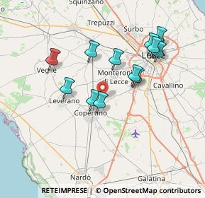 Mappa Prov. Copertino, 73043 Copertino LE, Italia (7.48077)