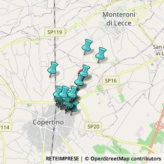 Mappa Prov. Copertino, 73043 Copertino LE, Italia (1.66207)
