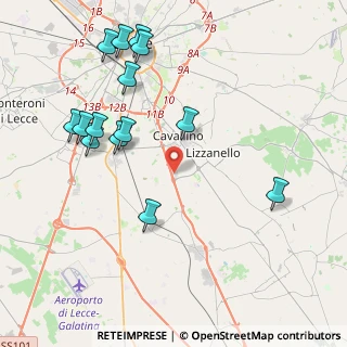 Mappa Ss 16 Km 962, 73020 Cavallino LE, Italia (4.98429)